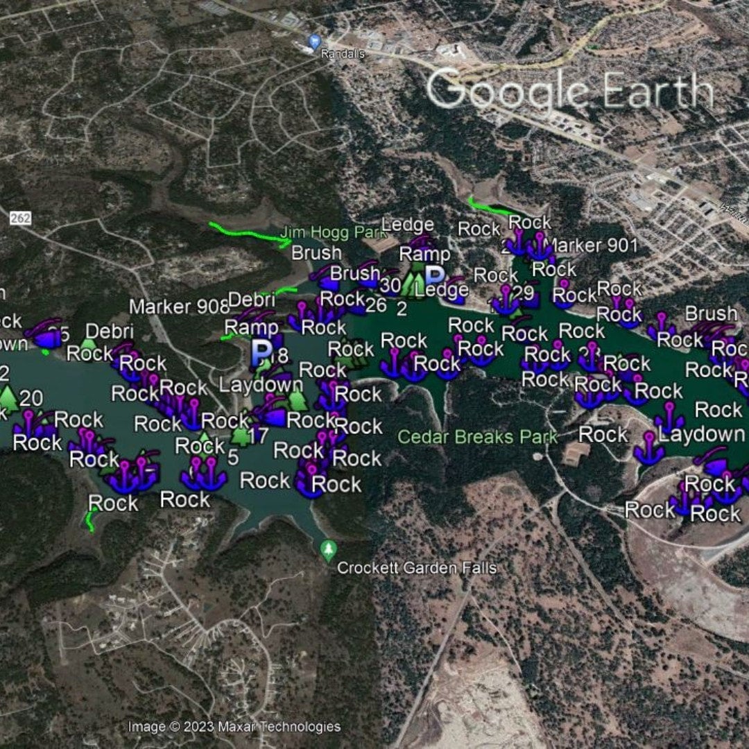 Lake Lake Breakdown Bass Fishing Hot Spots & Waypoints