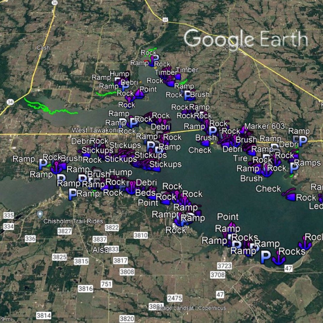 Lake Tawakoni Complete Lake Breakdown - Bass Fishing Hot Spots