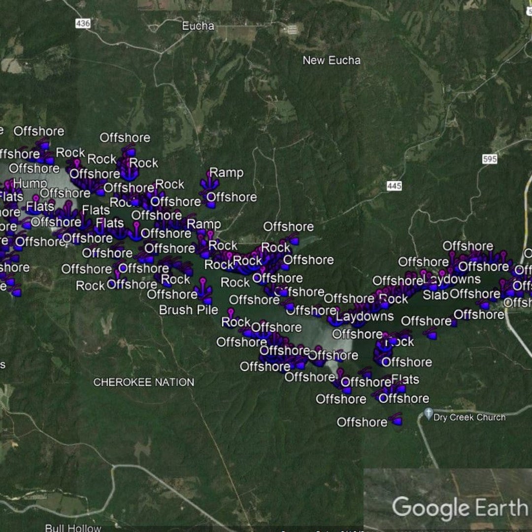 Lake Eucha Lake Breakdown and Fishing Hot Spots! Simplistic Fishing